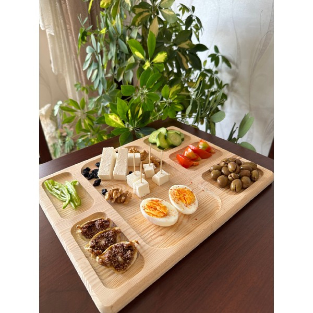 Sammwood Doğal Ahşap Peynir Sunum Tabağı , Kahvaltı Tabağı , Kahvaltı Tepsisi Servis Tepsisi Fiyatı