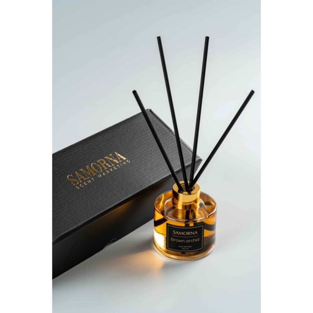 Samorna Scent Marketing Brown Orchid Çubuklu Oda Kokusu Armut, Yasemin, Amber Sandal Ağacının Uyumu - 1 Adet Dekoratif Mum Fiyatı
