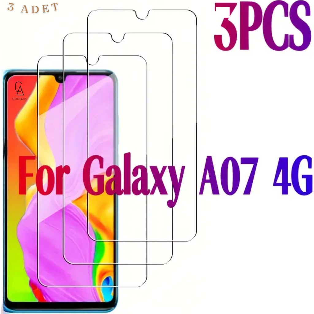 Samsung Galaxy A07 ile Uyumlu Ekran Koruyucu Şeffaf Temperli Kırılmaz Cam Ekran Koruyucu 3 Adet Cep Telefonu Ekran Koruyucusu Fiyatı