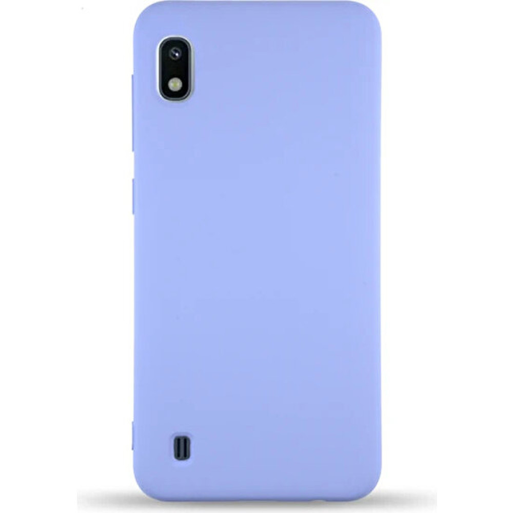 Samsung Galaxy A10 A105 Kılıf Lansman Silikon Mat Yüzey Içi Kadife Kapak Tpu - Lila Cep Telefonu Kılıfı Fiyatı