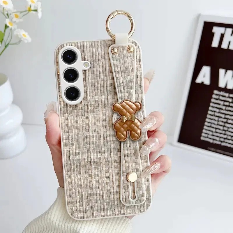 Samsung Galaxy A34 Uyumlu Kılıf Zebana Teddy Silikon Kılıf Bej Cep Telefonu Kılıfı Fiyatı