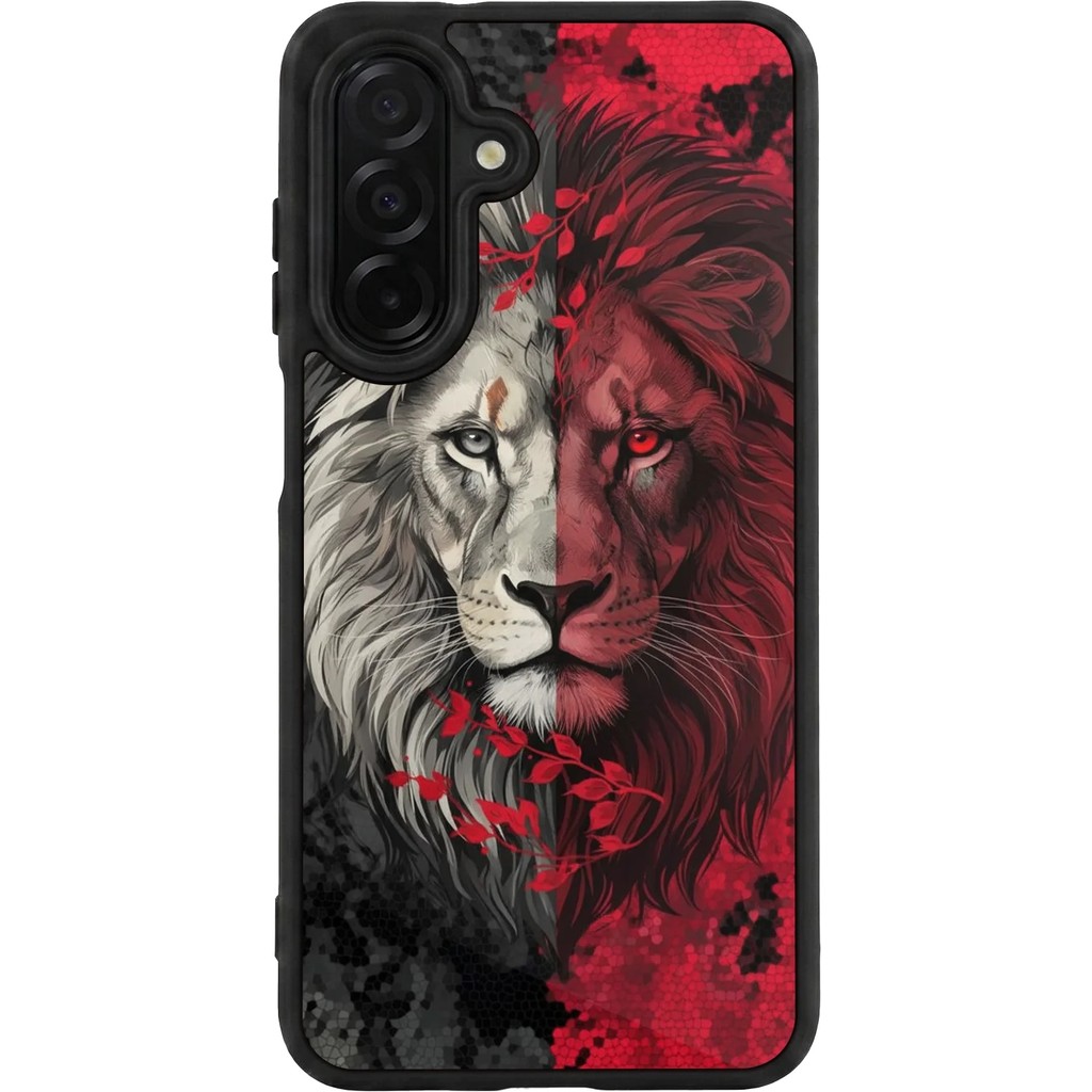 Samsung Galaxy A56 Uyumlu Aslan Tasarımlı Glossy Premium Kılıf - Siyah - Aslan-40 Cep Telefonu Kılıfı Fiyatı