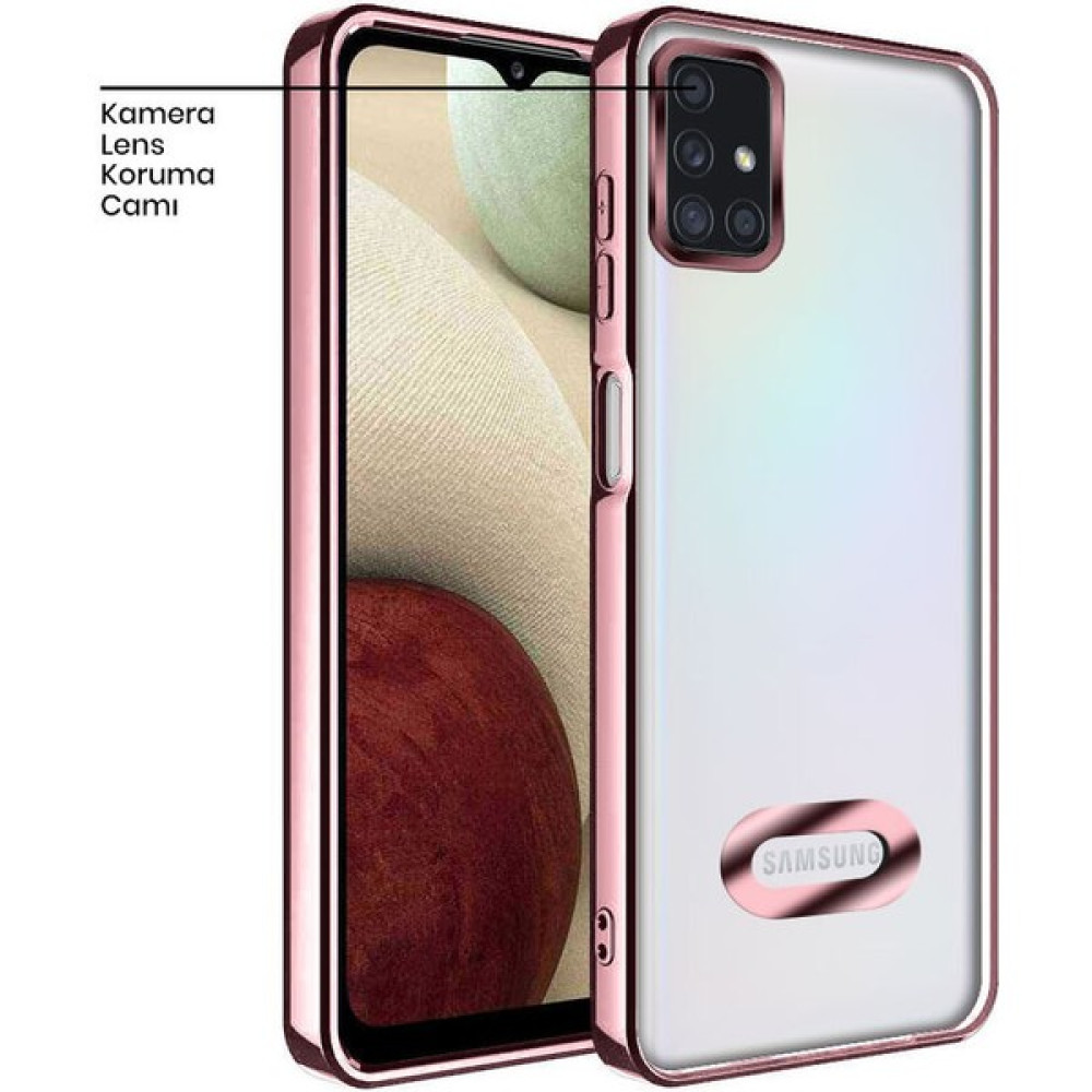 Samsung Galaxy A71 Kılıf Zebana Glint Silikon Kılıf Rose Gold Cep Telefonu Kılıfı Fiyatı