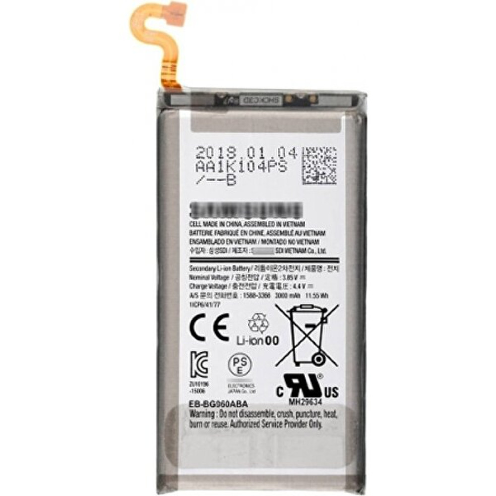 Samsung Galaxy G960 S9 Uyumlu Samsung EB-BG960ABE Service 3000 Mah Batarya Cep Telefonu Bataryası Fiyatı