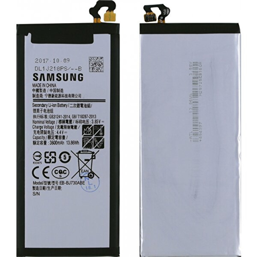 Samsung Galaxy J730 J7 Pro Uyumlu Samsung EB-BJ730ABE 3600 Mah Batarya Cep Telefonu Bataryası Fiyatı