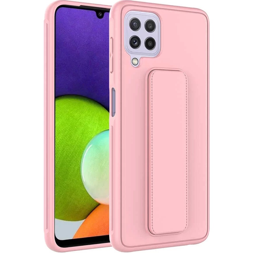 Samsung Galaxy M32 Kılıf Qstand Darbe Emici Silikon Kapak Pembe SSD / Solid State Drive Fiyatı