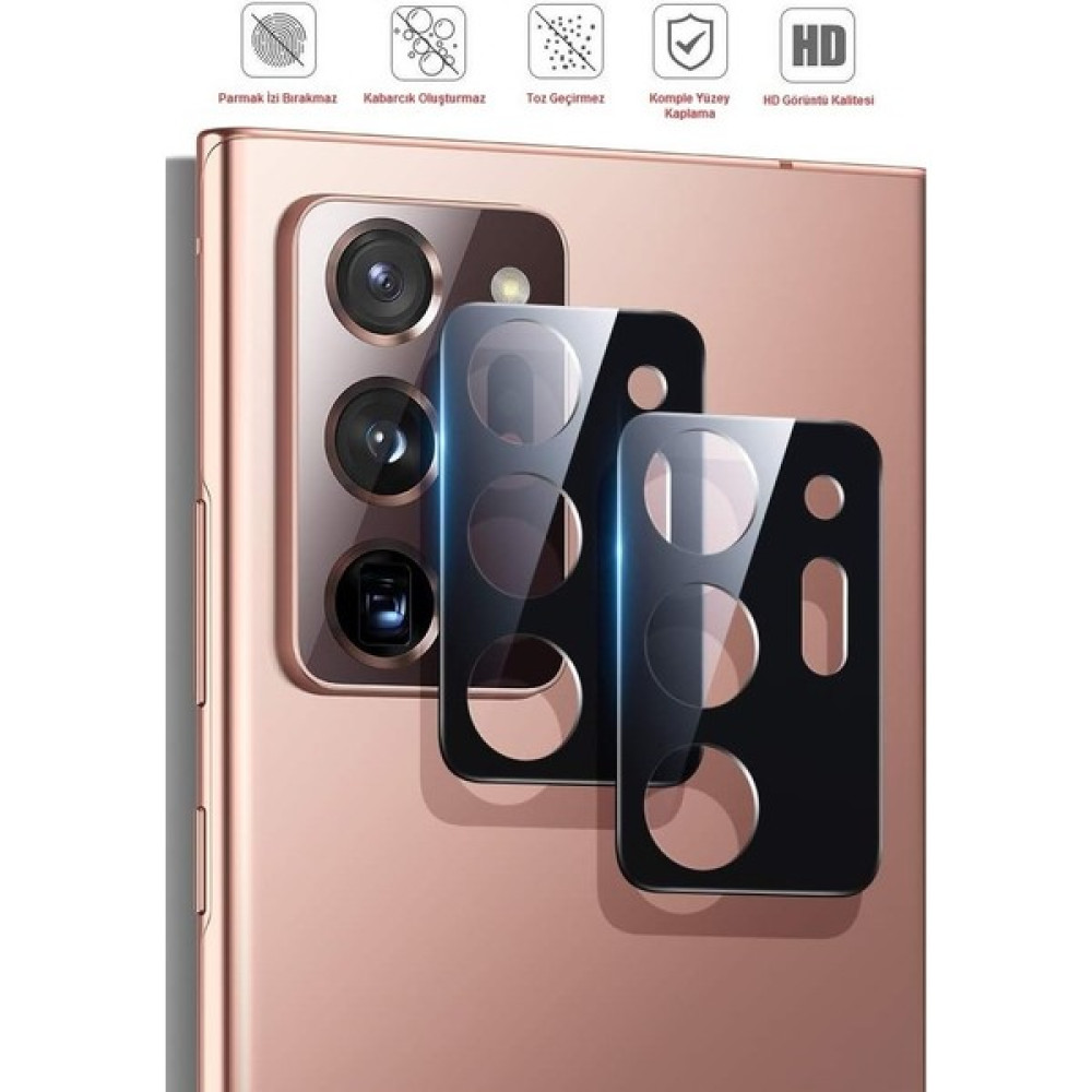 Samsung Galaxy Note 20 Ultra Kamera Lens Koruma Camı 3D - Siyah Cep Telefonu Ekran Koruyucusu Fiyatı