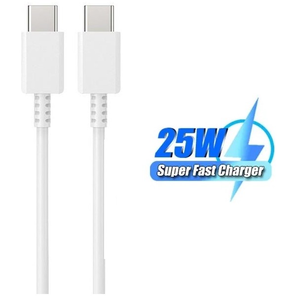 Samsung Galaxy S24 Ultra 5g Uyumlu Hızlı Type-C Şarj Kablosu - Beyaz Bilgisayar Çevirici ve Adaptörü Fiyatı