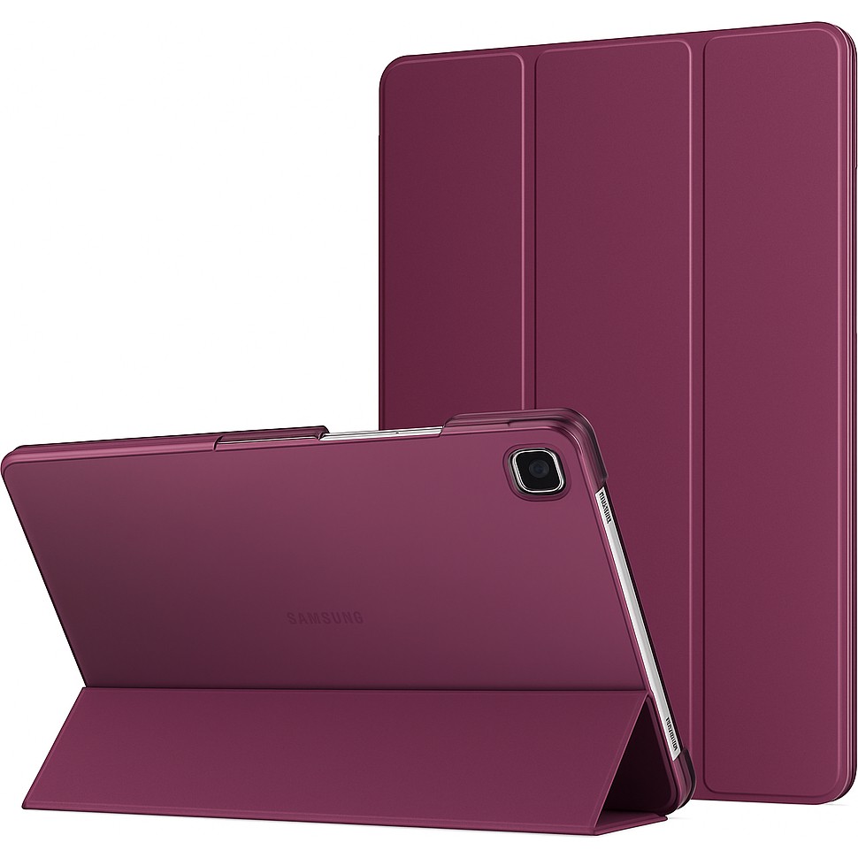 Samsung Galaxy Tab S6 Lite 10.4 Kılıf 2024 (P610/P617/P620) Güçlü Manyetik Smart Kapak Devrilmez Standlı Uyku Modlu Tablet Kılıfı - Bordo Tablet Kılıfı Fiyatı