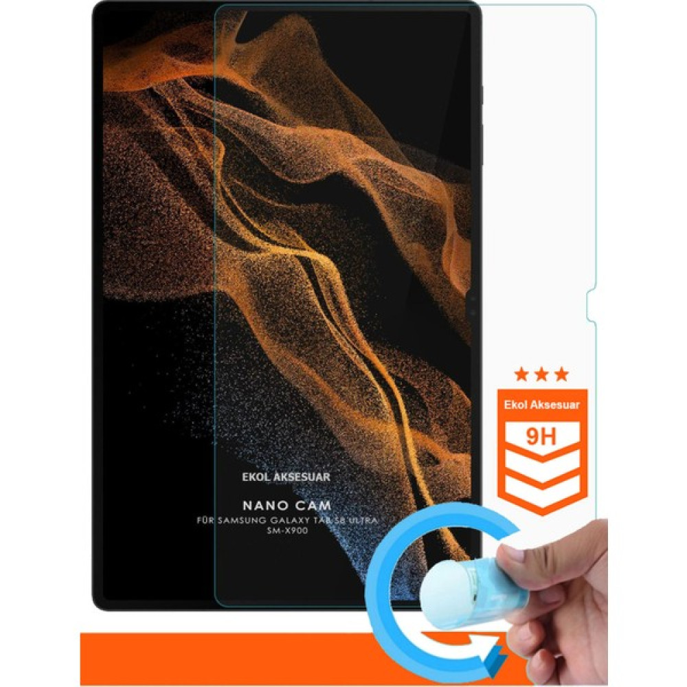 Samsung Galaxy Tab S8 Ultra SM-X900 Ekran Koruyucu Davin Esnek Nano Kırılmaz Cam Tablet Aksesuarı Fiyatı