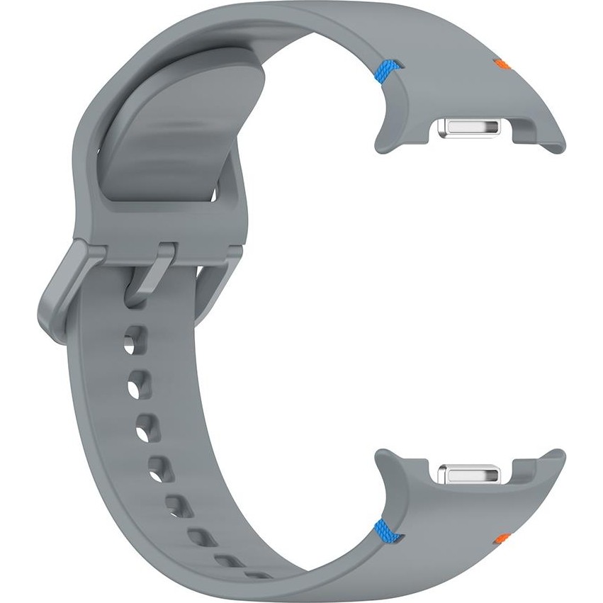 Samsung Galaxy Watch 8 40 / 44 mm Silikon Kordon Tam Uyumlu Pim Tasarımı Premium Spor Kayış - Gri Akıllı Saat Aksesuarı Fiyatı