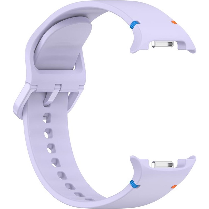 Samsung Galaxy Watch 8 40 / 44 mm Silikon Kordon Tam Uyumlu Pim Tasarımı Premium Spor Kayış - Lila Akıllı Saat Aksesuarı Fiyatı
