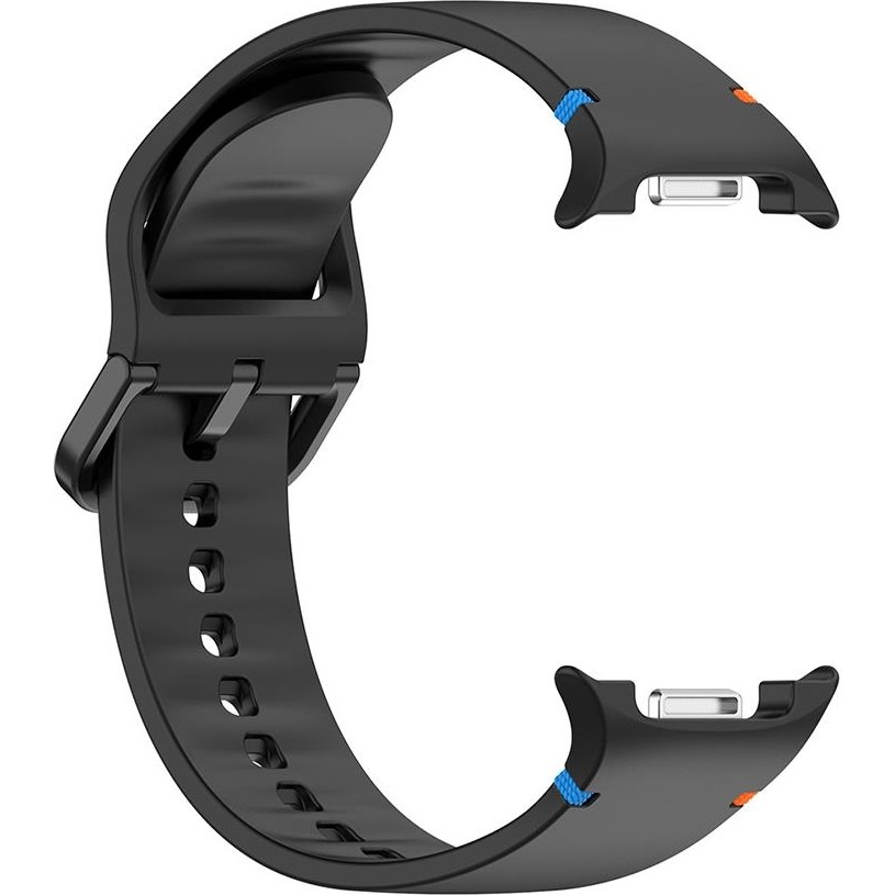 Samsung Galaxy Watch 8 40 / 44 mm Silikon Kordon Tam Uyumlu Pim Tasarımı Premium Spor Kayış - Siyah Akıllı Saat Aksesuarı Fiyatı
