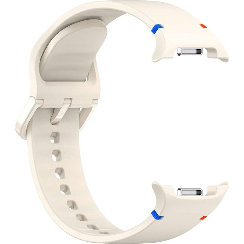 Samsung Galaxy Watch 8 40 / 44 mm Silikon Kordon Tam Uyumlu Pim Tasarımı Premium Spor Kayış - Starlight Akıllı Saat Aksesuarı Fiyatı