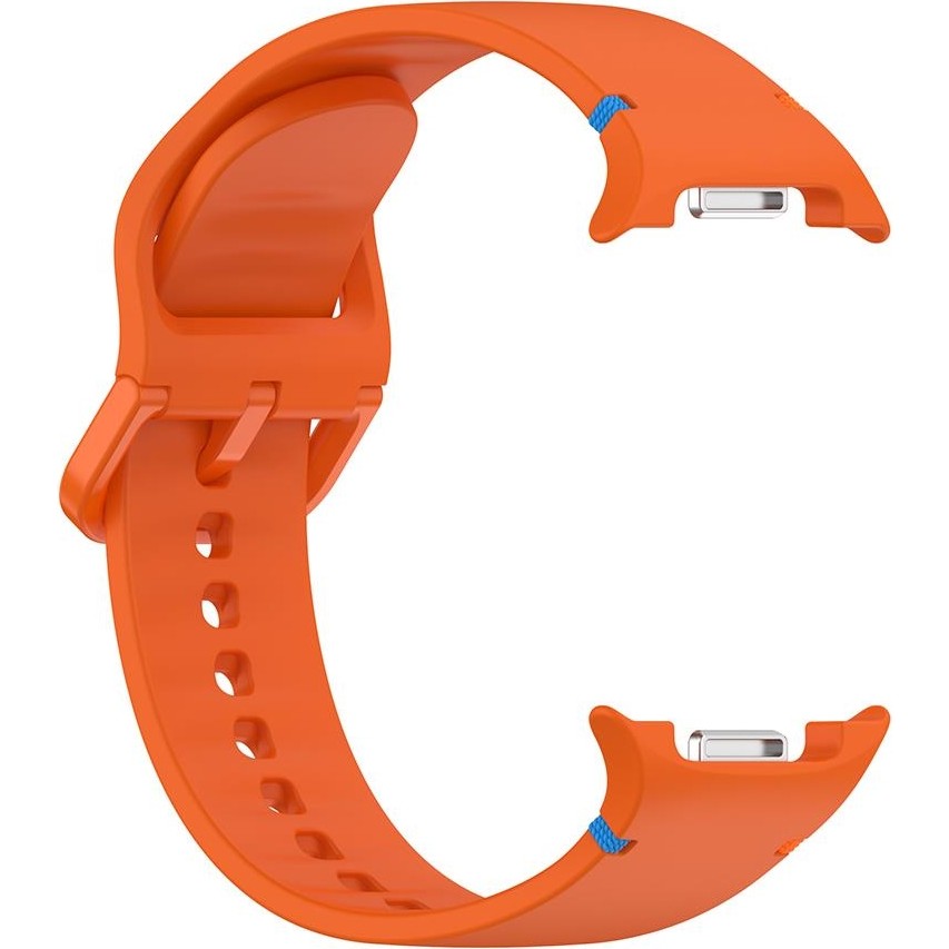 Samsung Galaxy Watch 8 40 / 44 mm Silikon Kordon Tam Uyumlu Pim Tasarımı Premium Spor Kayış - Turuncu Akıllı Saat Aksesuarı Fiyatı