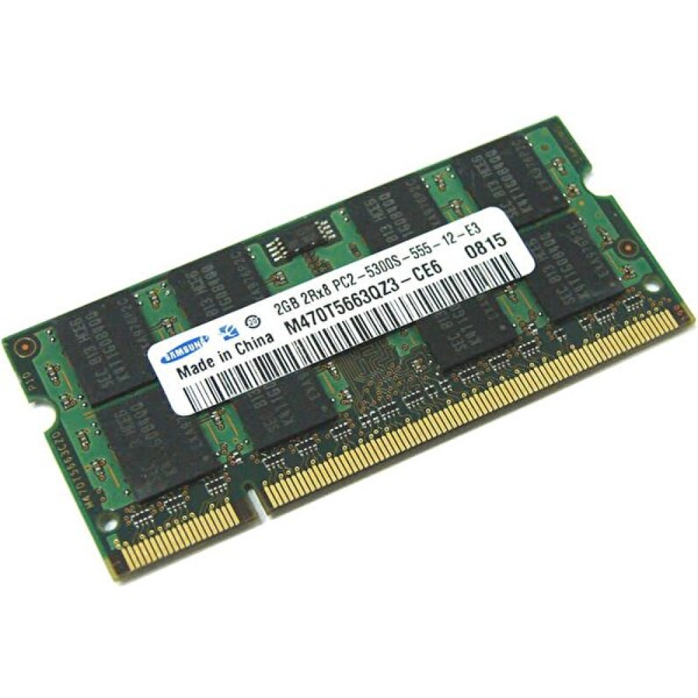 Samsung M470T5663QZ3-CE6 2gb PC2-5300S 667MHZ 200PIN Cl5 1.8V Ddr2 Notebook Ram Bellek RAM Bellekler Fiyatı