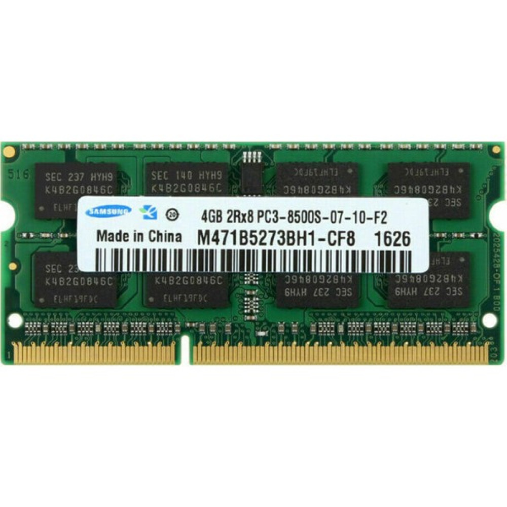 Samsung M471B5273BH1-CF8 4gb 2rx8 PC3-8500S-07-10-F2 1066MHZ Ddr3 Notebook Ram RAM Bellekler Fiyatı