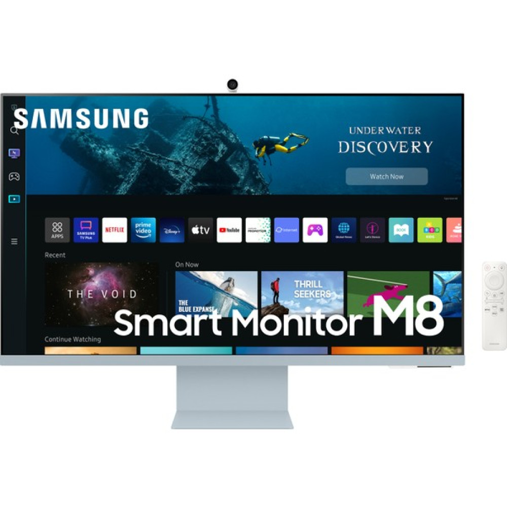 Samsung M8 LS32BM80BUUXUF 32" UHD (Type-C, Wifi, Bluetooth) Dahili Kameralı Yükseklik Ayarlı Mavi Smart Monitör - 1 - Lacivert Monitör Fiyatı