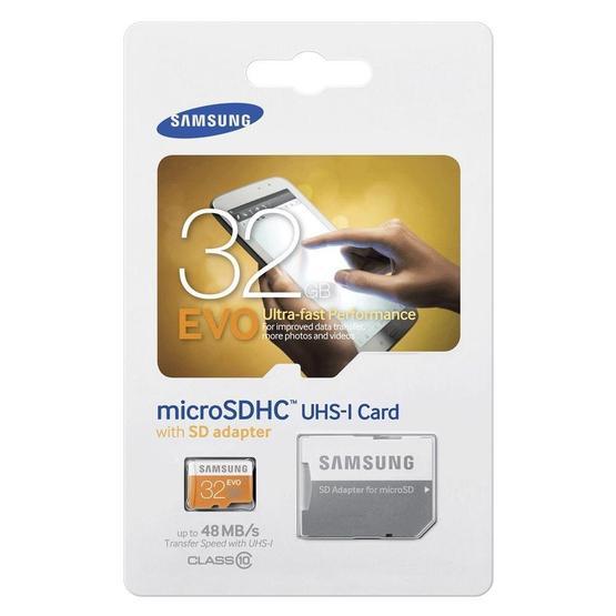 Samsung MSD EVO MB-MP32DA 32GB 48 Mb/s Hafıza Kartı