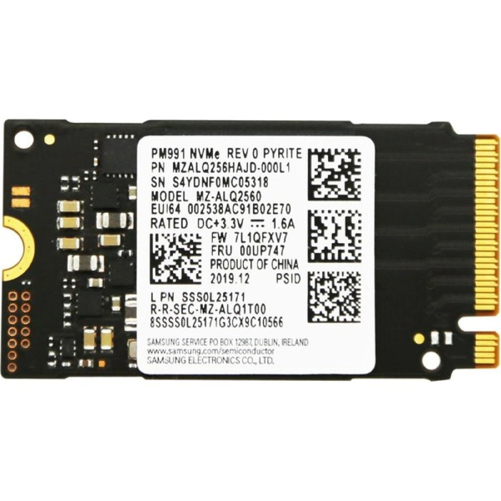 Samsung MZ-ALQ2560 Nvme 256GB 1000MB/S-1000MB/S M.2 SSD SSD / Solid State Drive Fiyatı