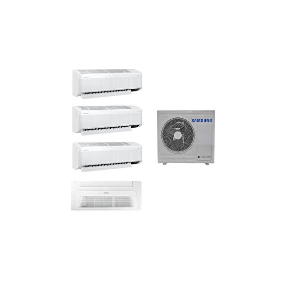 Samsung Wind Free Multi 1+4 Aj080Txj4Kh/Ea 7+9+9 Duvar + 18 Tek yön Kaset Tipi İç 8 Kw Dış Ünite Klima Klimalar Fiyatı