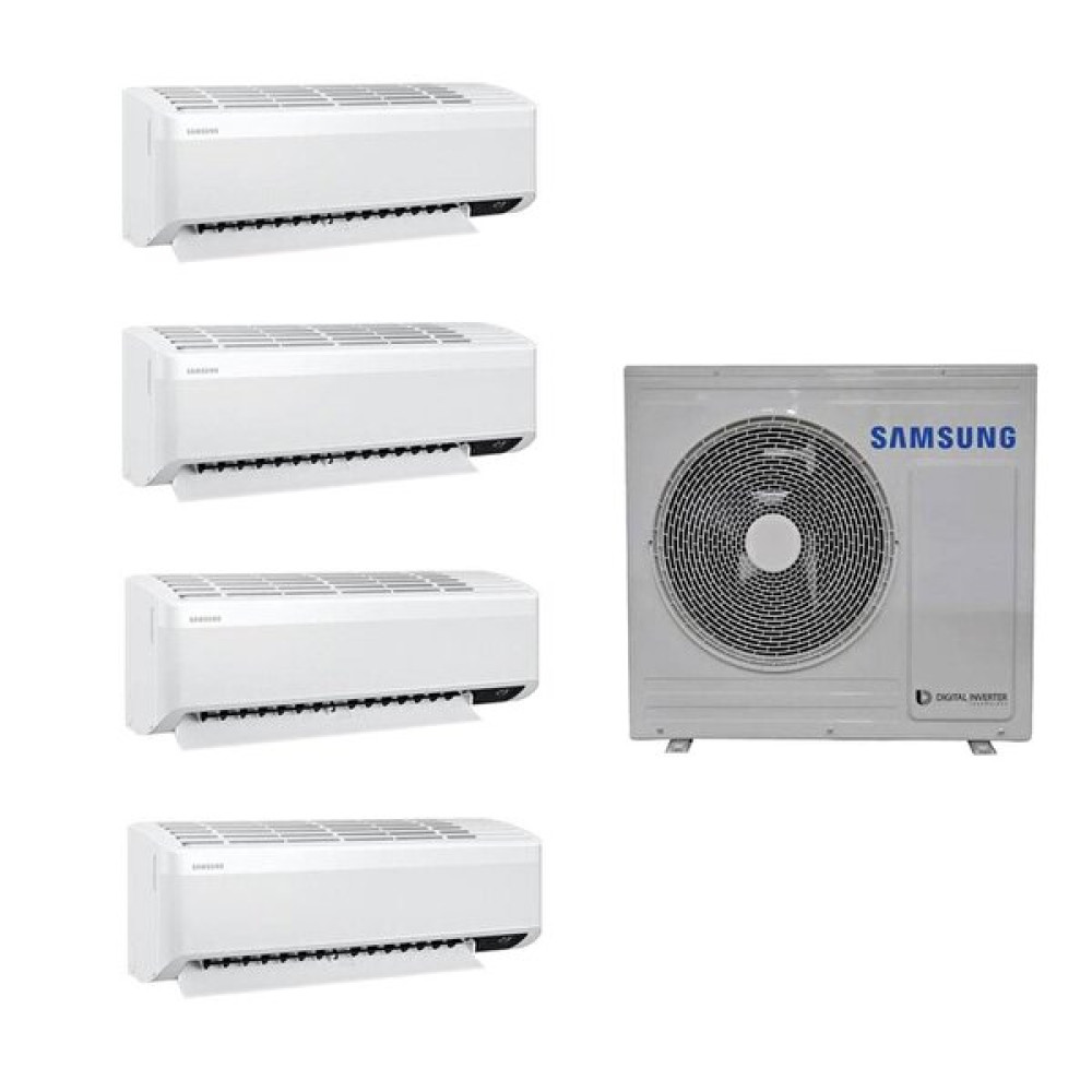 Samsung Wind Free Multi 1+4 Aj080Txj4Kh/Ea 9+9+12+12 İç 8 Kw Dış Ünite Klima Klimalar Fiyatı