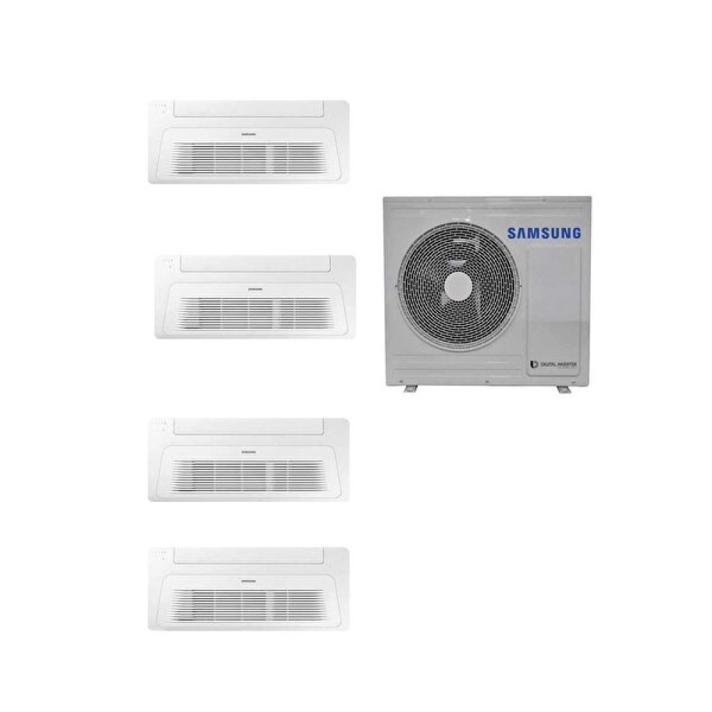 Samsung Wind Free Multi Tek Yön Kaset 1+4 Sistem (Aj100Txj5Kh/Ea) 12+12+12+12 BTU 10 kW Dış Ünite Klima Klimalar Fiyatı