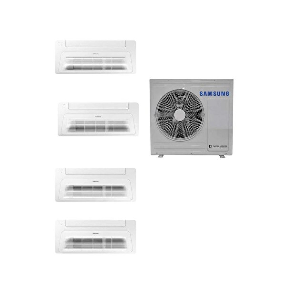 Samsung Wind Free Multi Tek Yön Kaset 1+4 Sistem (Aj100Txj5Kh/Ea) 9+12+12+18 BTU 10 kW Dış Ünite Klima Klimalar Fiyatı