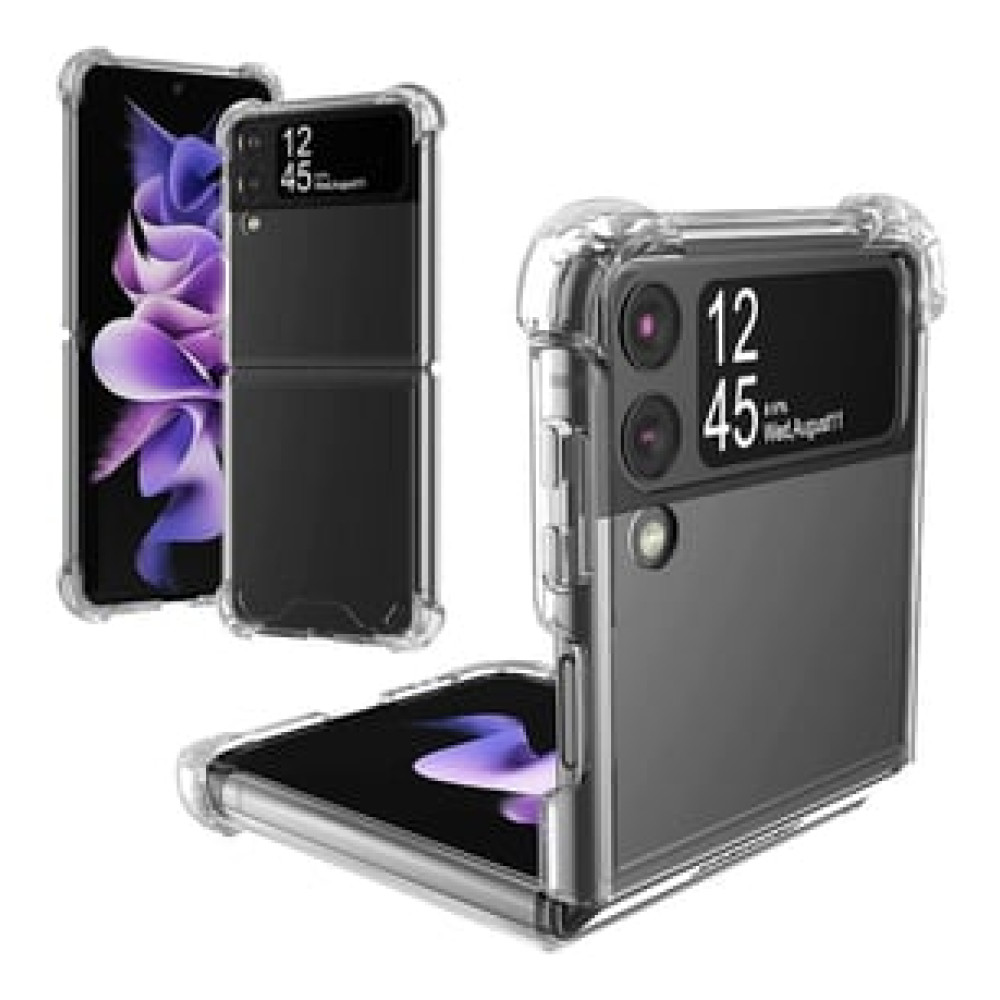 Samsung Z Flip 3 Şeffaf Korumalı Silikon Kılıf - Kapak Çantalar Fiyatı
