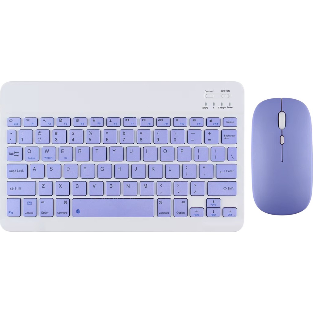 Samsung,xiaom,huawei ve Apple Tabletleri Ile Uyumlu Bluetooth Özellikli Klavye Mouse Set - Lavanta Tablet Pc Aksesuarları Fiyatı