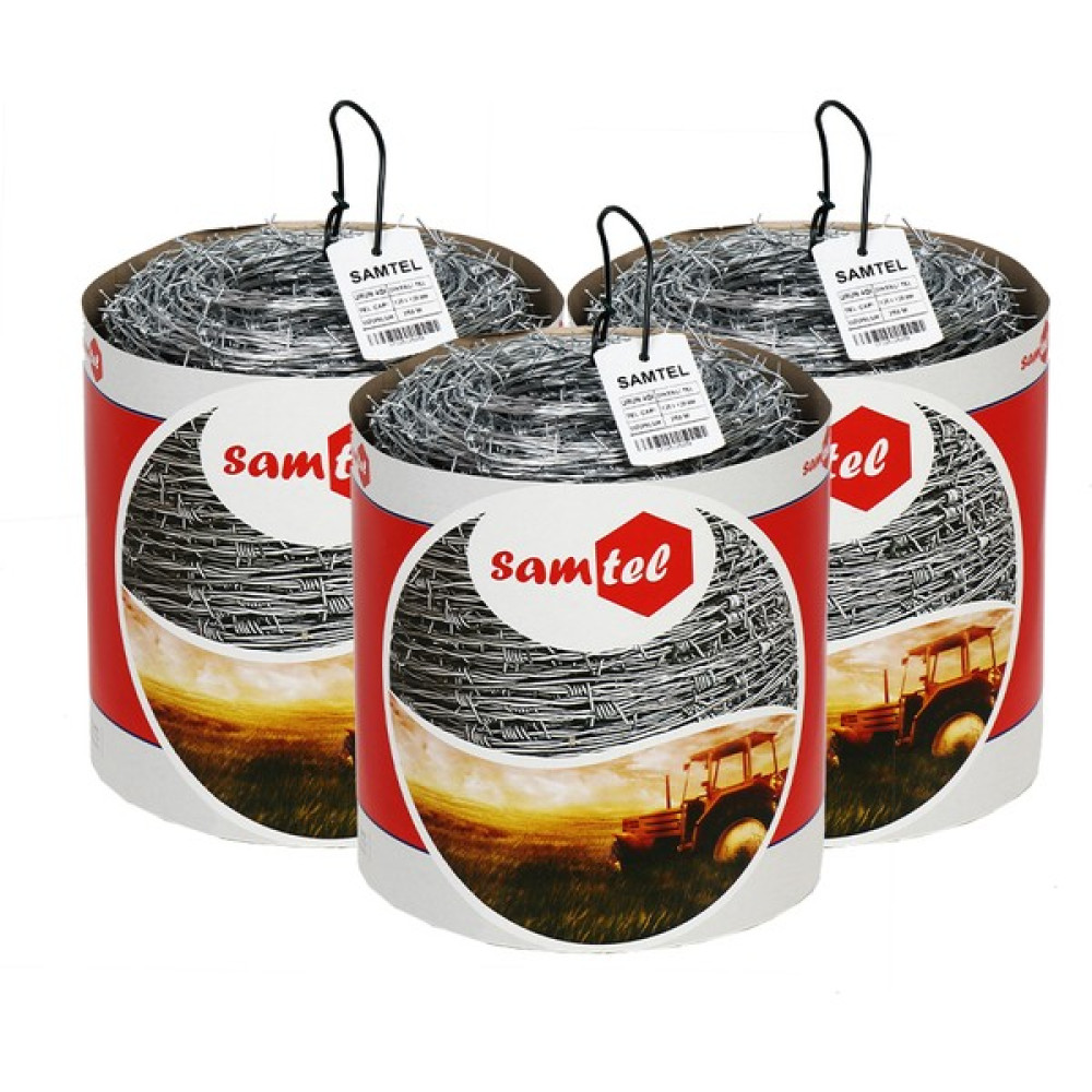 Samtel Dikenli Tel Uzunluk 125 m Diken Teli Çapı 1.17 mm - 125m Bahçe Çiti Fiyatı