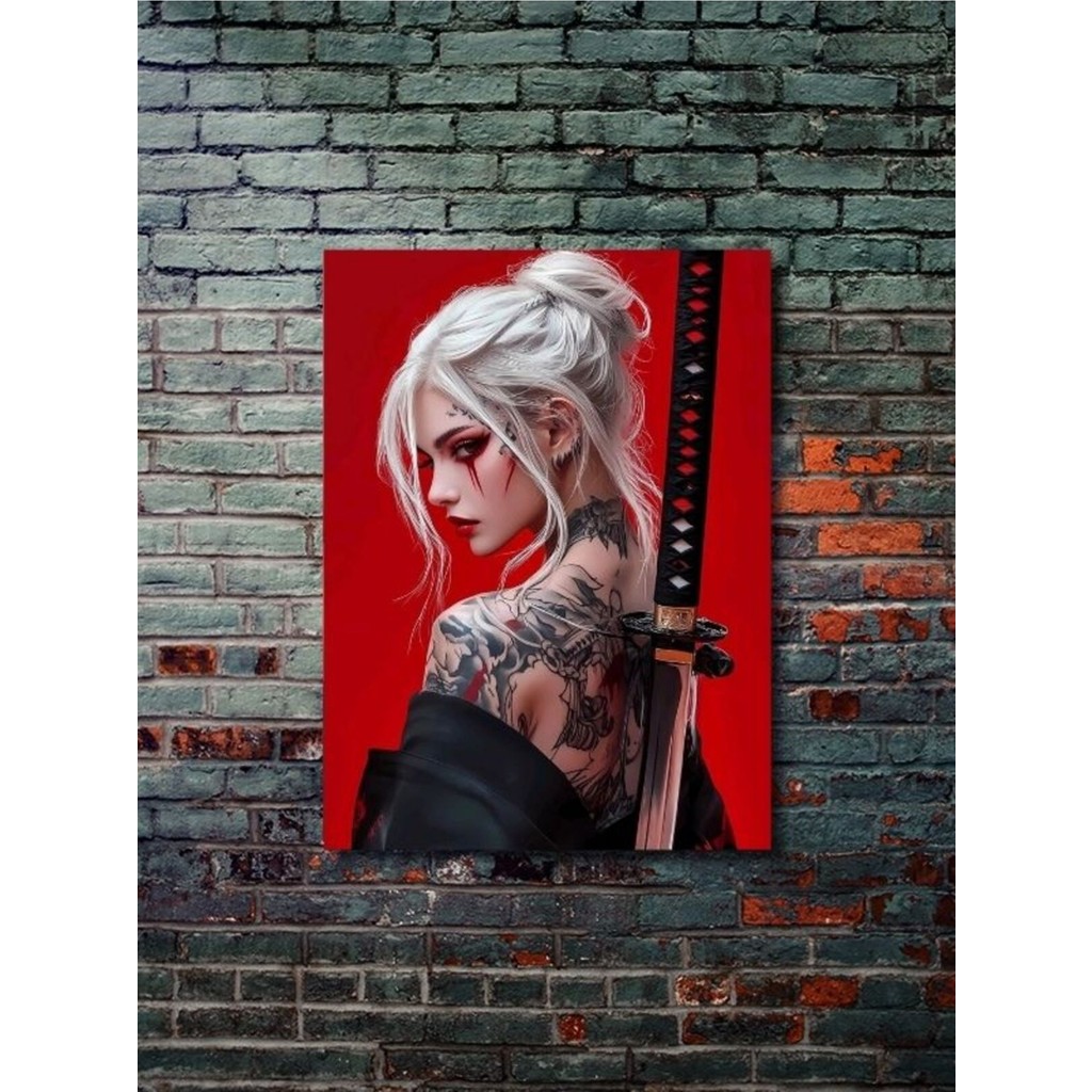 Samuray, Eşsiz Tasarım Tarih, Mitoloji, Karakter Posterleri, Özel Tasarım Kağıt Poster, - 30x40 Poster Fiyatı