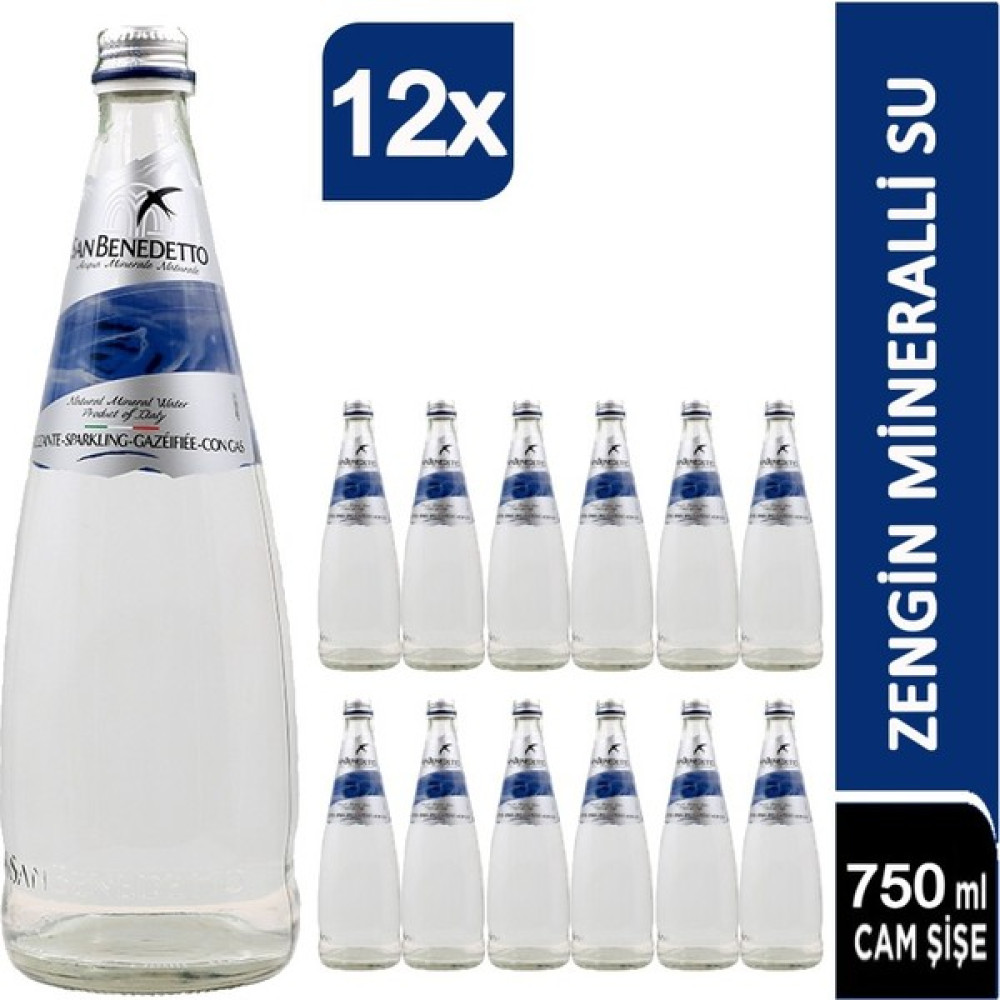 San Benedetto Maden Suyu Cam Şişe 12X750ML Diğer Fiyatı