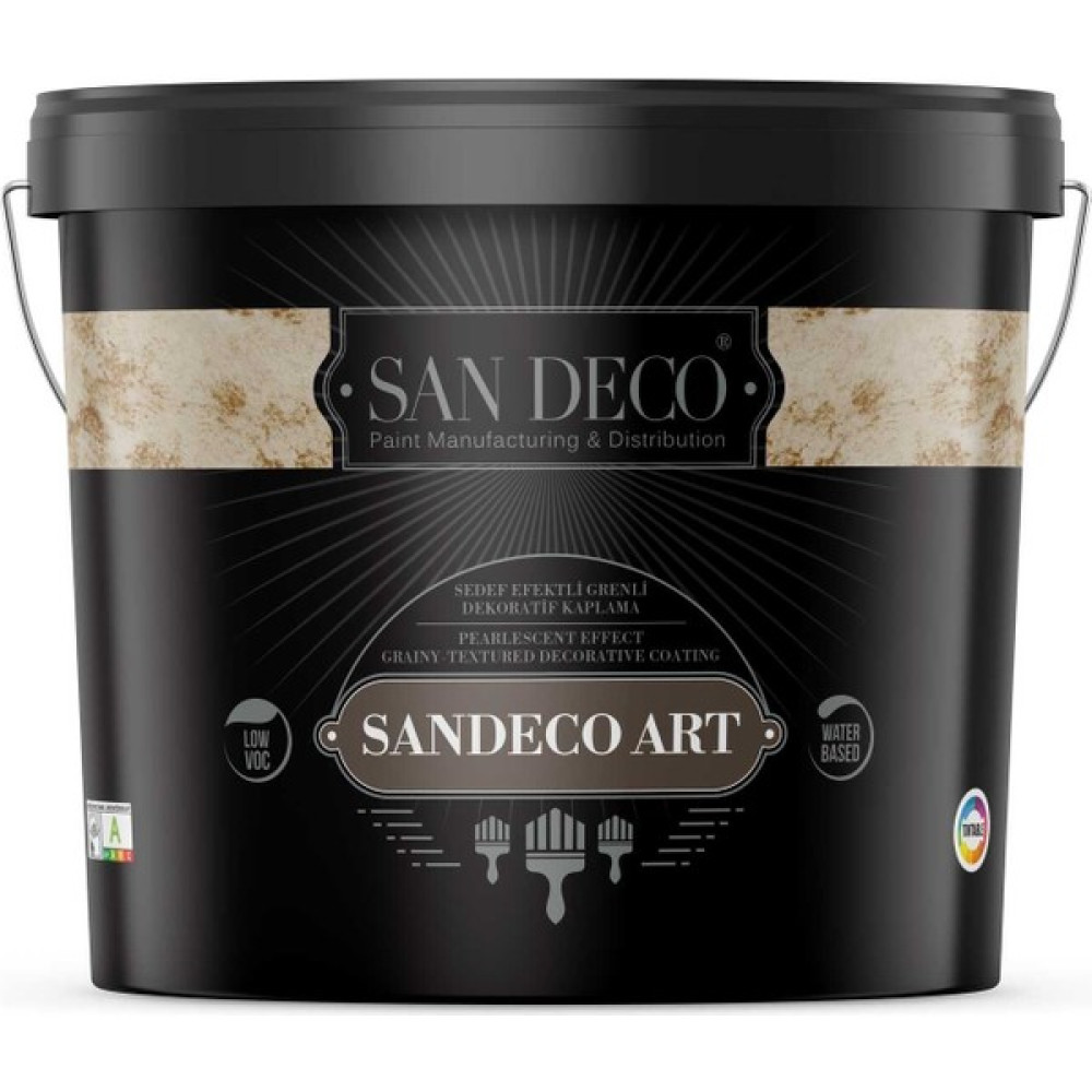 San Deco Sandeco Art Sedef Efektli Grenli Dekoratif Kaplama 2.5 L - A1118 İç Cephe Duvar Boyası Fiyatı