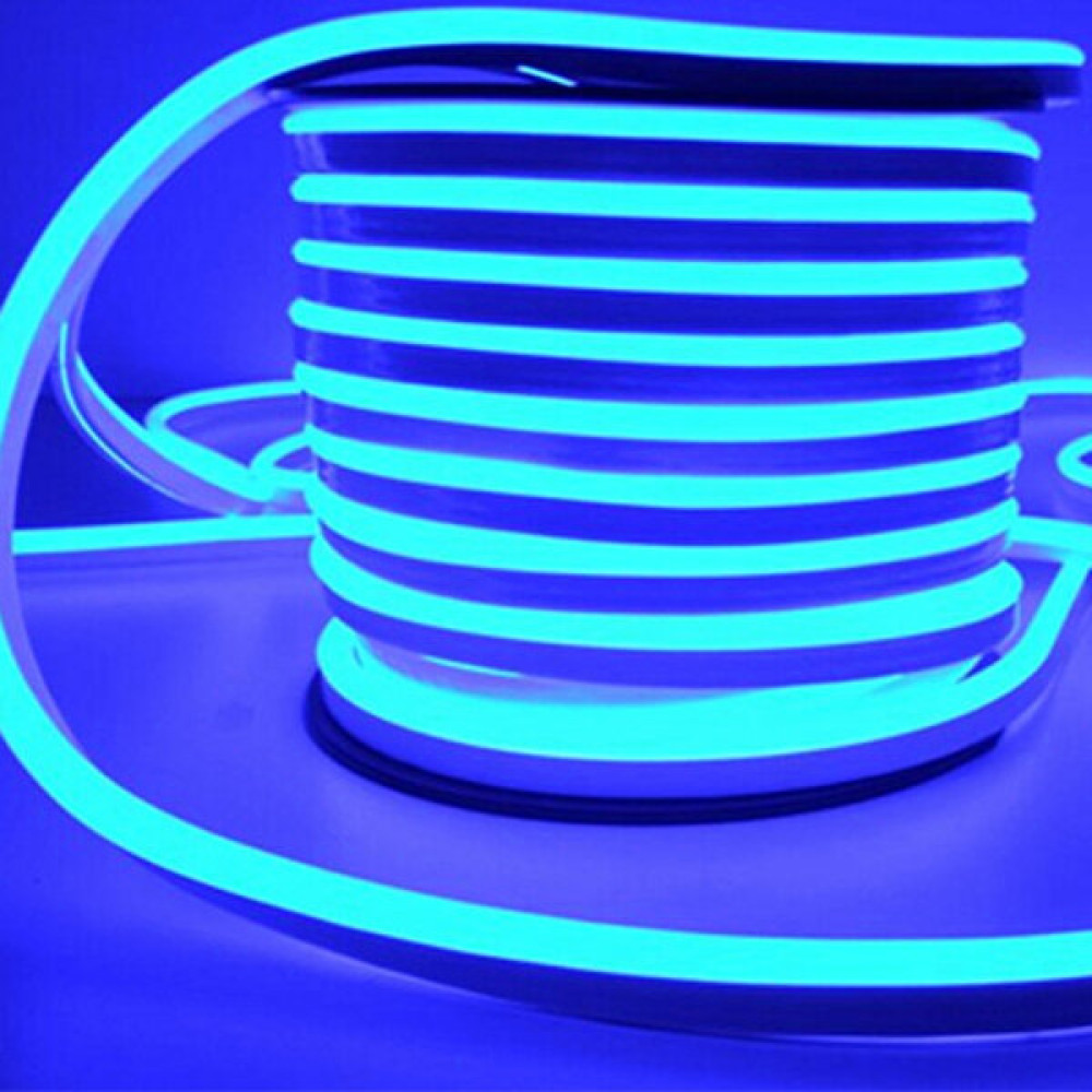 Şan Led Neon Esnek Hortum Şerit LED Mavi Rengi + 220V Fiş 2,3,4,5,10,15,20,25,50,100 Metre - 30 m Led Aydınlatmalar Fiyatı