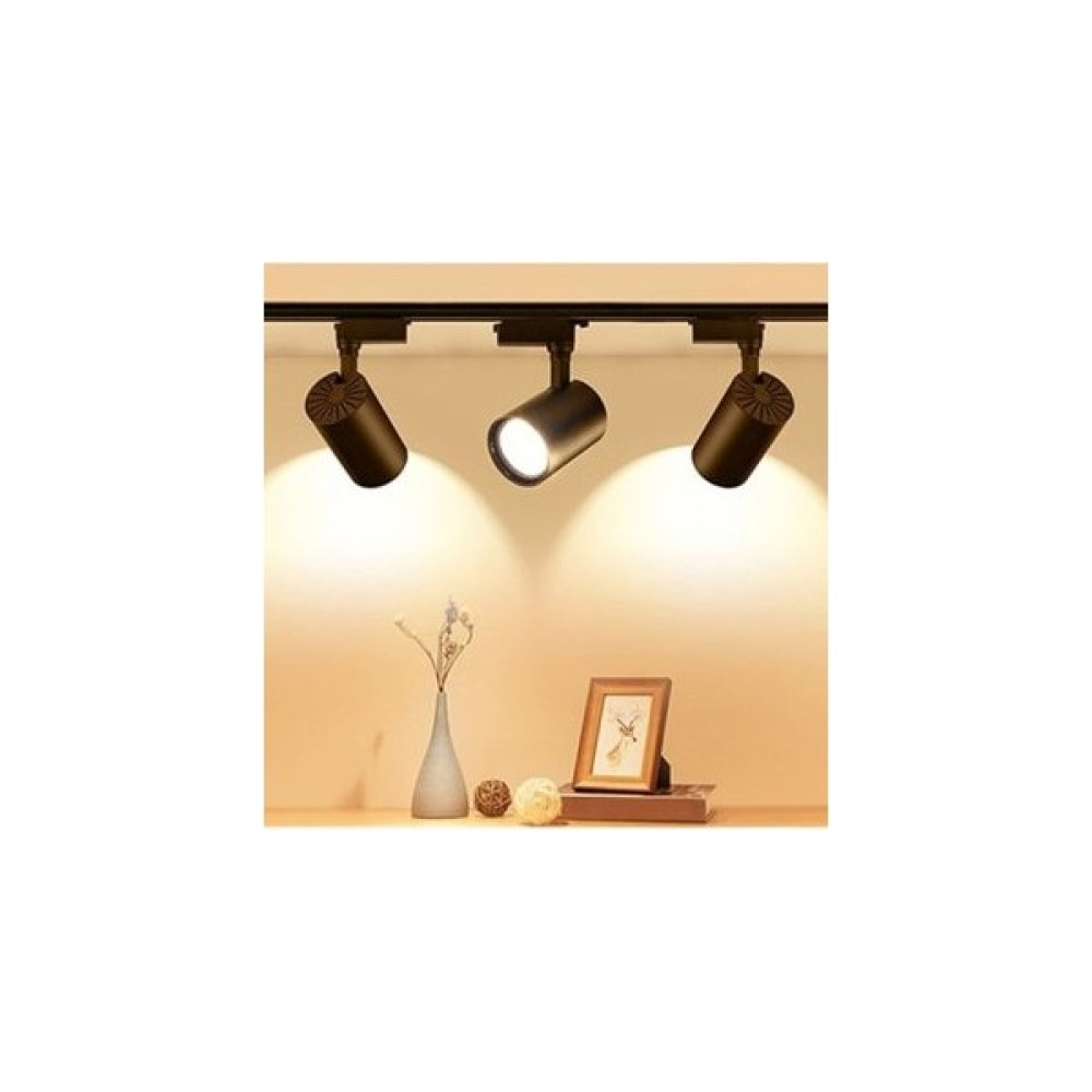 Şan Led Siyah Kasa Beyaz/Günışığı 35W Raylı Spot / 6 Adet + 2 Metre Ray - Gün Işığı Spot Fiyatı