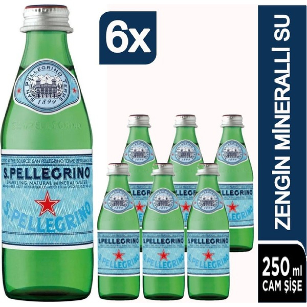 San Pellegrino Mineralli Su Doğal 250 ml x 6 Adet Diğer Fiyatı