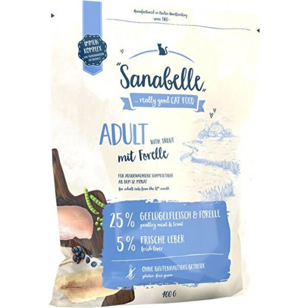 Sanabelle Adult Forelle Alabalıklı Tahılsız Kedi Maması 400 gr Evcil Hayvan Ürünleri Fiyatı