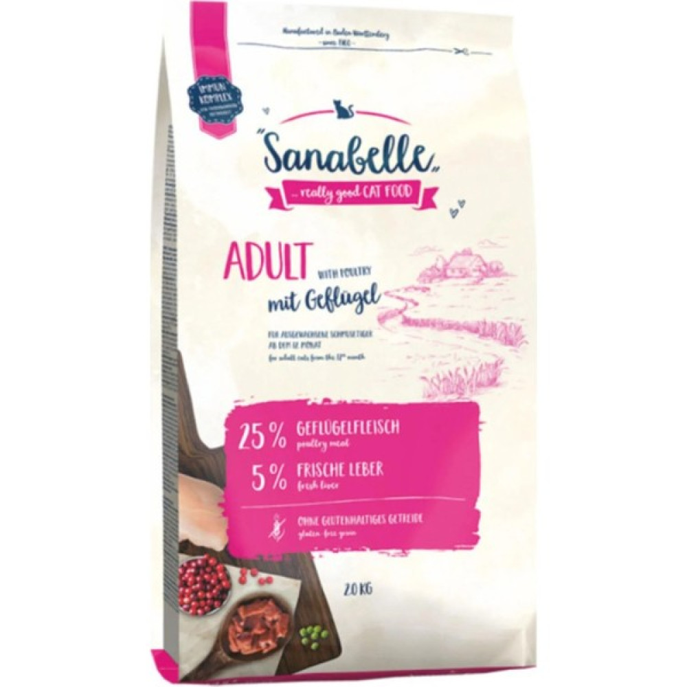 Sanabelle Adult Kümes Hayvanlı Yetişkin Kedi Maması 2 kg Evcil Hayvan Ürünleri Fiyatı
