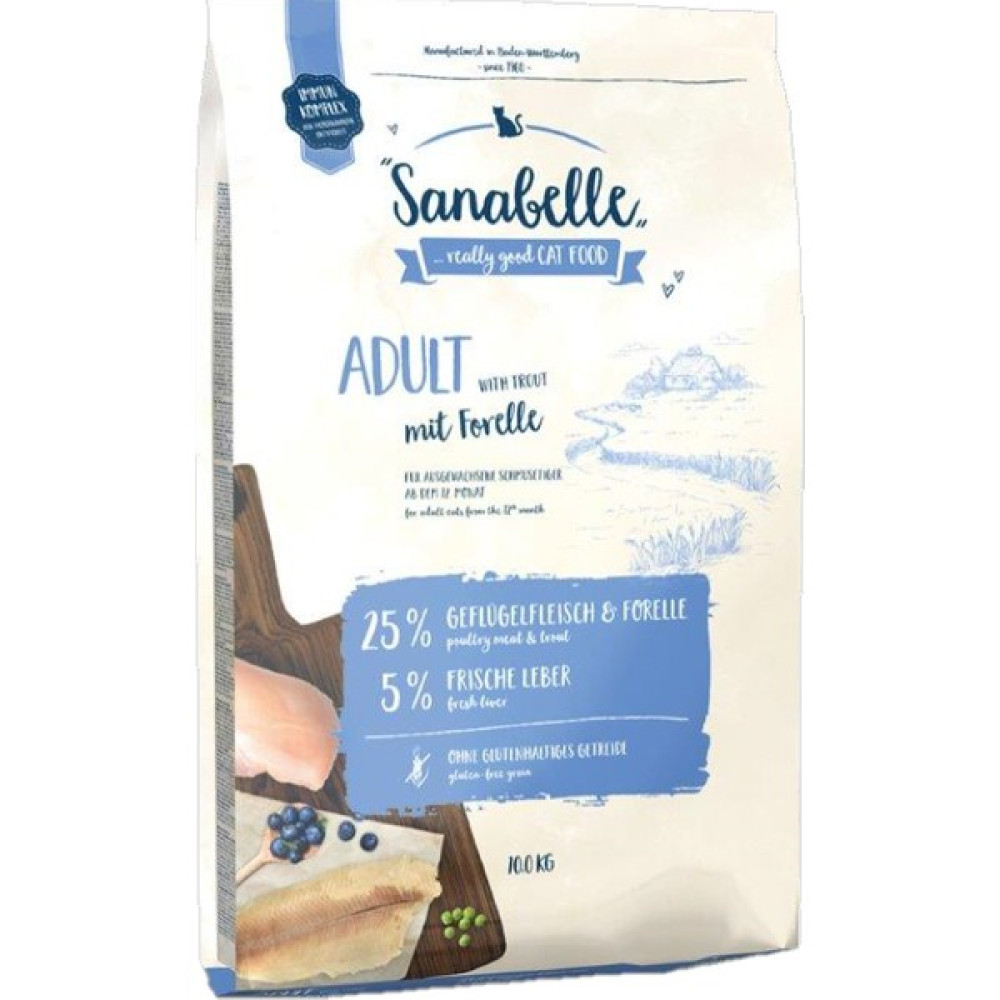 Sanabelle Adult With Fine Trout 10 Kg Evcil Hayvan Ürünleri Fiyatı