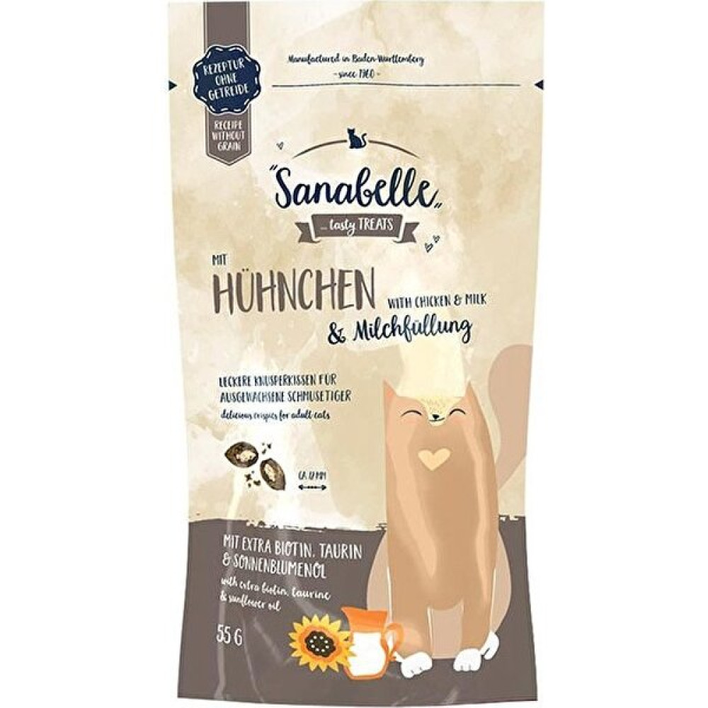 Sanabelle Crispies Tavuk ve Sütlü Kedi Ödül Maması 55 gr Evcil Hayvan Ürünleri Fiyatı