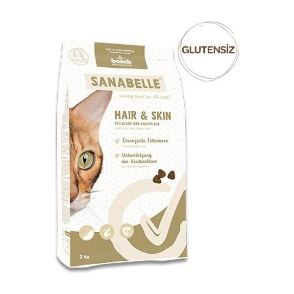 Sanabelle Hair Skin Sağlıklı Tüy Gelişimi Için Yetişkin Kedi Maması 8 kg Evcil Hayvan Ürünleri Fiyatı
