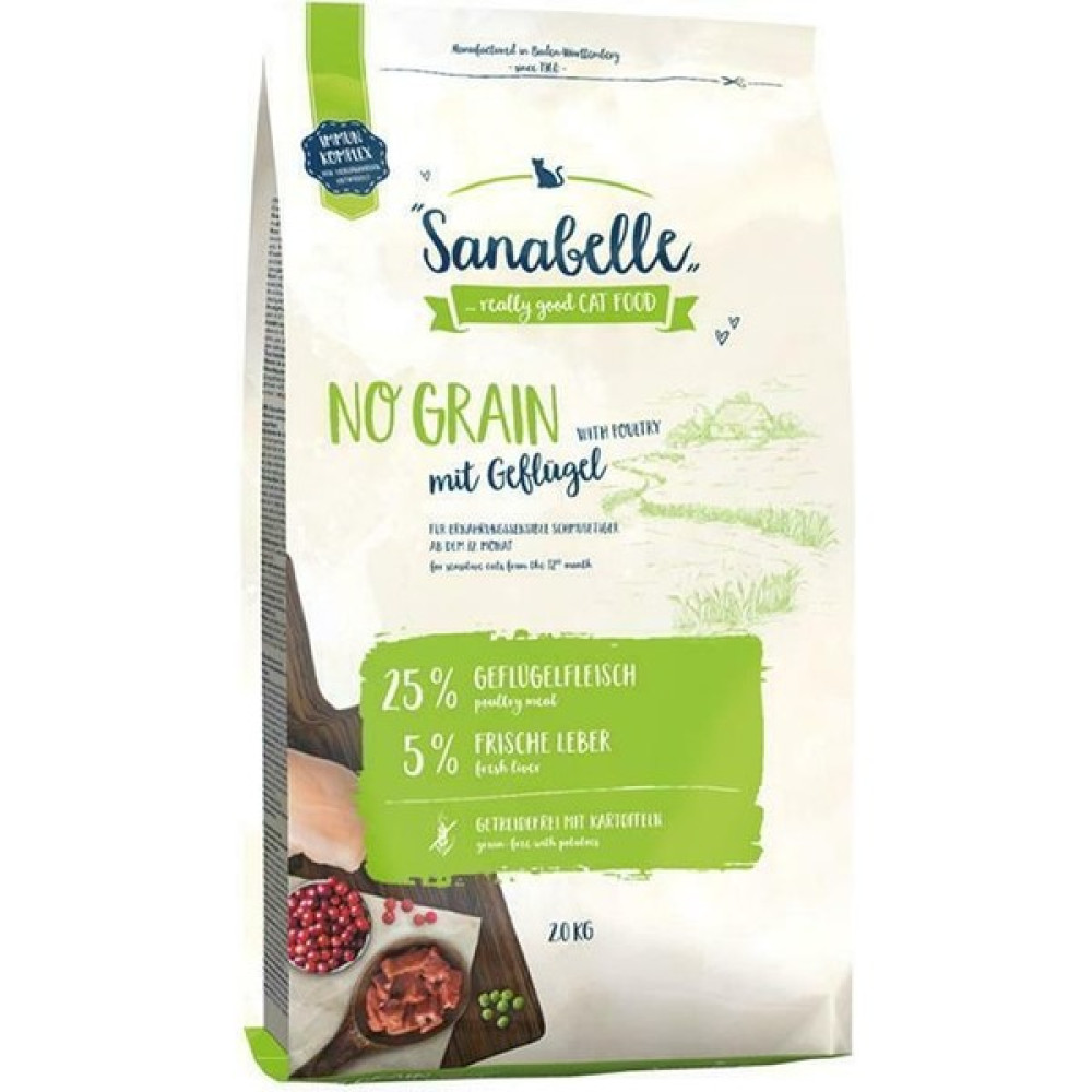 Sanabelle No Grain Poultry Tahılsız Kümes Hayvanlı Yetişkin Kedi Maması 2 kg Evcil Hayvan Ürünleri Fiyatı