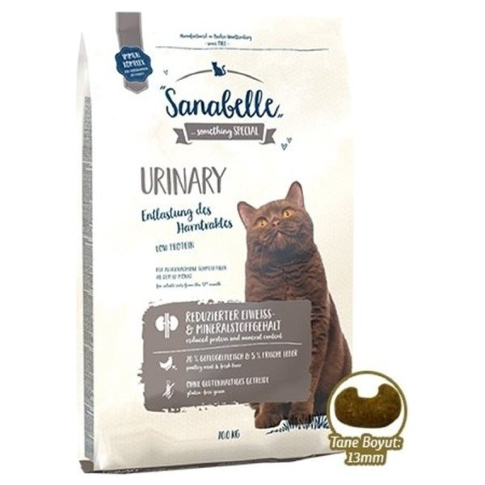 Sanabelle Urinary Glutensiz Sağlığı Için Kedi Maması 10 kg Evcil Hayvan Ürünleri Fiyatı