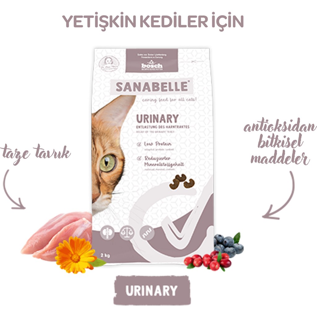 Sanabelle Urinary Idrar Yolu Problemli Kediler Için Mama 8 kg Evcil Hayvan Ürünleri Fiyatı