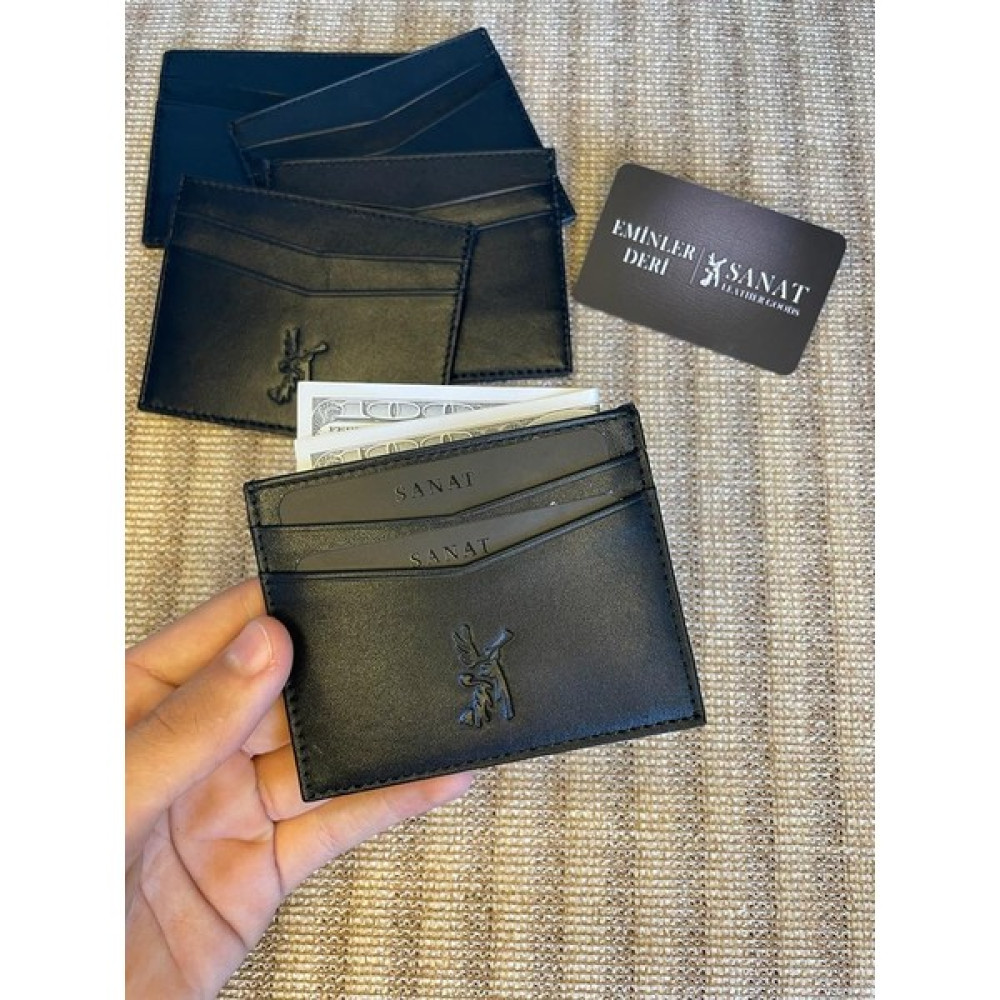 SANAT LEATHER SL-1079 Yeni Sezon V Kartlık Hakiki Deri Sanat Leather Erkek Kartlık Fiyatı