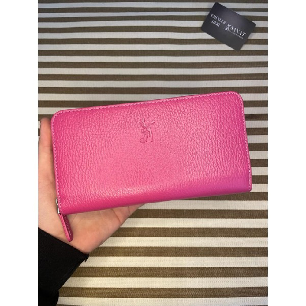 SANAT LEATHER SL-2132 Deri Şık Portföy Fermuarlı Kadın Cüzdanı 19,5cm×10,5cm Sanat Leather Bayan Cüzdan Fiyatı