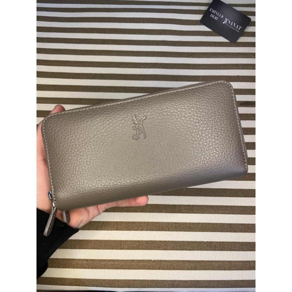 Sanat Leather SL-2155 Çift Fermuarlı 16 Adet Kart Giriş Bölmeli Deri Unisex Cüzdan Sanat Leather Bayan Cüzdan Fiyatı