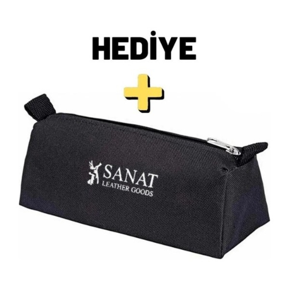 SANAT LEATHER SL-3056 Kalemlik-Kalemkutusu-Kalem Çantası Siyah Tek Bölmeli Üçgen Kalemlik (Kalem Kutusu) Fiyatı