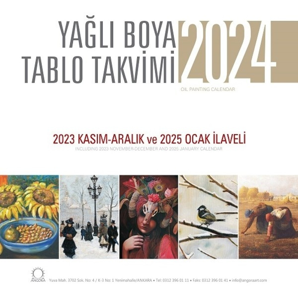 Sanat Takvimi 2024 Duvar Takvimi Takvim Fiyatı